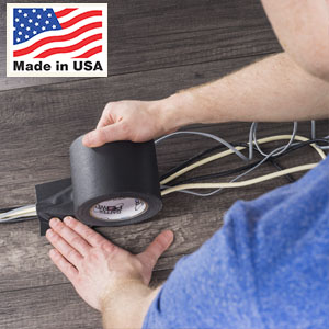 Gaffer Power Mini Gaffer Tape, Black, 1 Inch x 8 Yards, 4 Pack