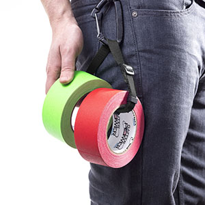 Gaffer Power Mini Gaffer Tape, Black, 1 Inch x 8 Yards, 4 Pack