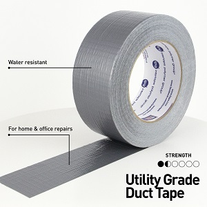 IPG - 6555SL Utility Grade Duct Tape 1.88" x 55 yd, Silver (3-Pack)