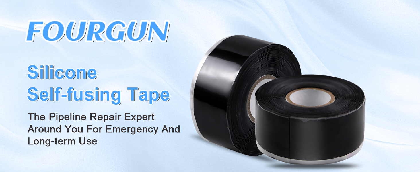 FOURGUN Self Fusing Silicone Tape Waterproof Leak Proof Pipe Repair