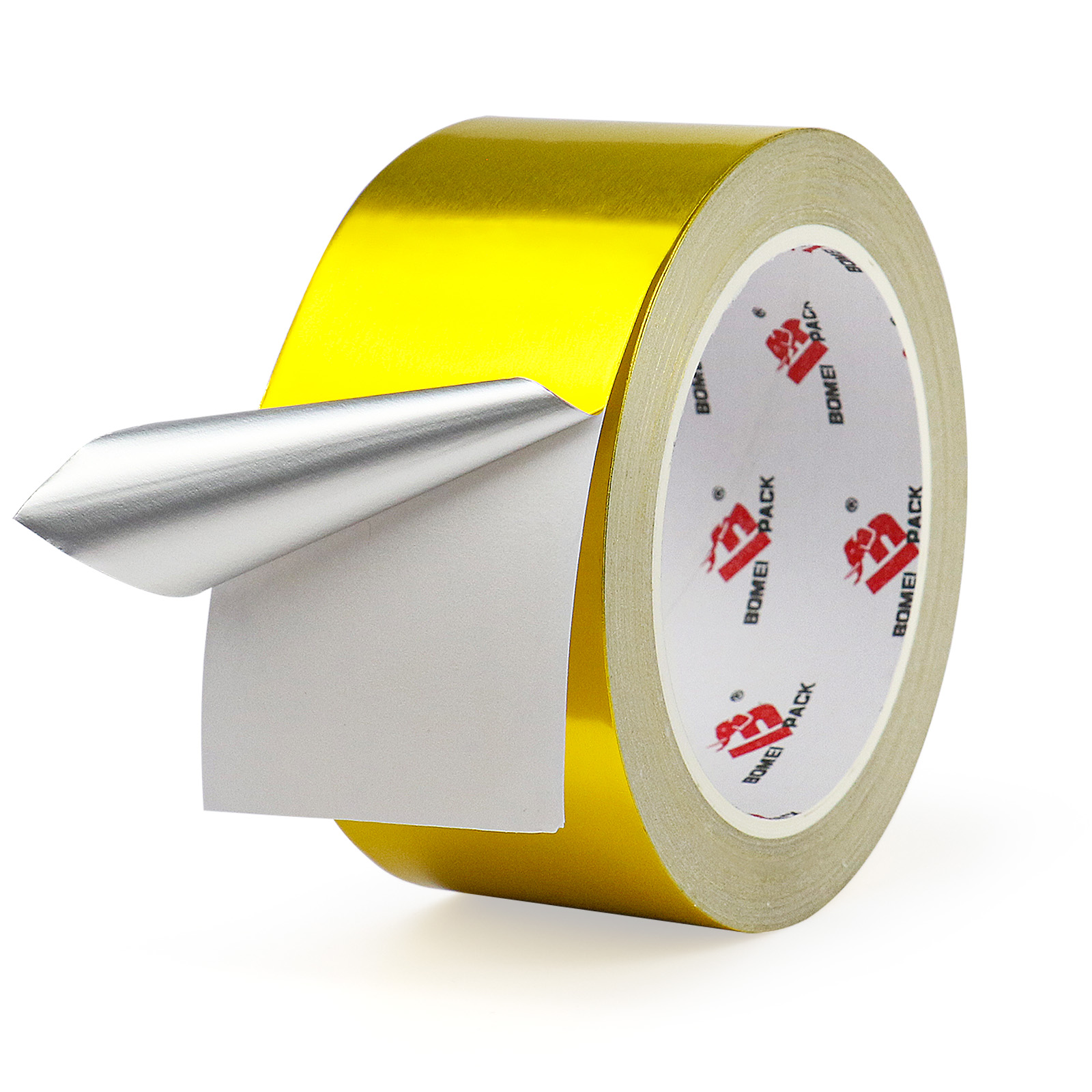 BOMEI PACK Aluminum Foil Tape, Gold, 2 Inch x 90 Feet, Heavy Duty, Waterproof, HVAC & Pipe Sealing