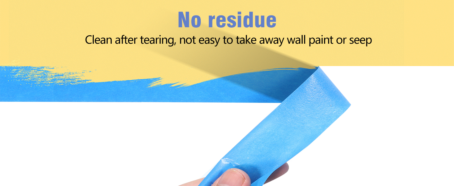Blue Painters Tape 3Inch Wide Masking Bulk for Wall Painting 2.83IN×55Yd