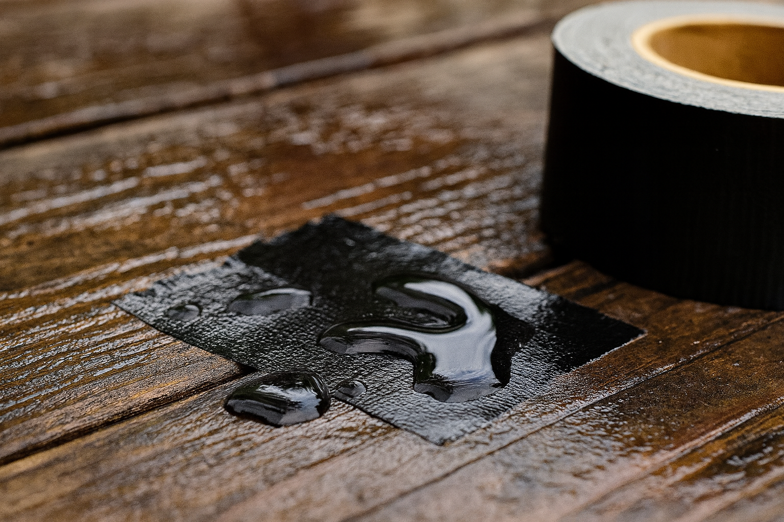Black Duct Tape - Heavy Duty Waterproof Tape 1.88 Inch Wide - Strong Adhesive, Extra Thickness, Tear by Hand - Great for Indoor & Outdoor Use, Moving Boxes, Repairs - 45 Ft