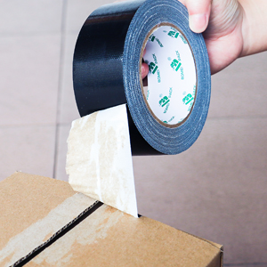 BOMEI PACK 5 Pack Black Duct Tape Roll Crafts, Residue Free Duct Sealing Tape Multi Pack, 8.3Mil x1.88Inch x 35Yds