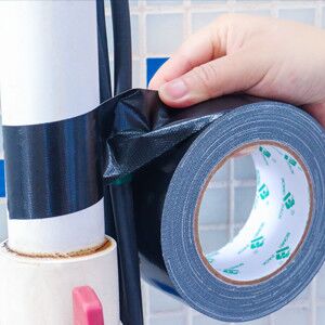 BOMEI PACK 5 Pack Black Duct Tape Roll Crafts, Residue Free Duct Sealing Tape Multi Pack, 8.3Mil x1.88Inch x 35Yds