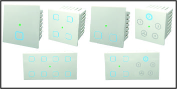 Smarteefi Touch 5 Port (3 Smart Switch and 1 Smart Fan Regulator, 1 Smart Plug) Modular WiFi, Compatible with Alexa & Home, White (Size: 12M (220mmx160mmx40mm))