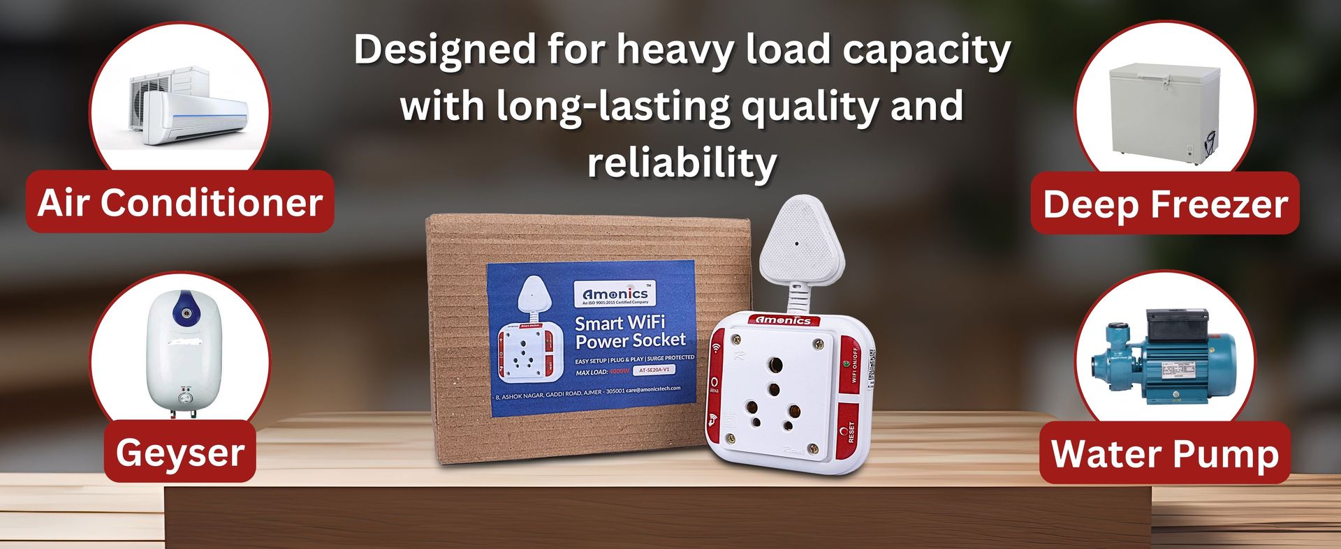 Smart Plug 16amp | 3500W Heavy Load | App | IR Remote, Alexa & Home Compatible | Geyser Automation | Smart Socket for 16A Appliances