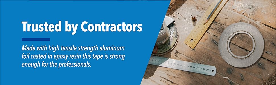 Impresa Aluminum Foil Duct Tape - 1.9 in x 150 ft (50 yd), Silver - Heat Transfer up to 220°F - Foil Tape for HVAC & Ductwork Sealing