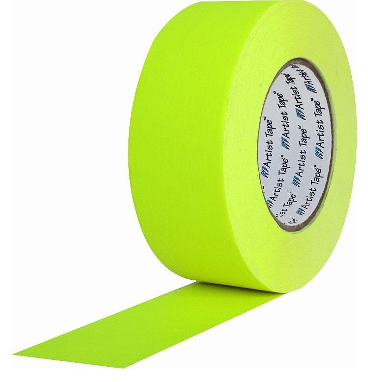 ProTapes Artist Tape Flatback Printable Paper Board or Console Tape, 60 yds Length x 2" Width, White (Pack of 1)