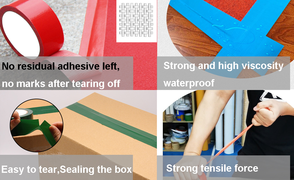 3 Roll Heavy Duty Duct Tape - Professional Grade, Waterproof, Hand Tearable, Repair Tape for Industrial & Outdoor Use, 1.88 Inch x 30 Yards, Orange