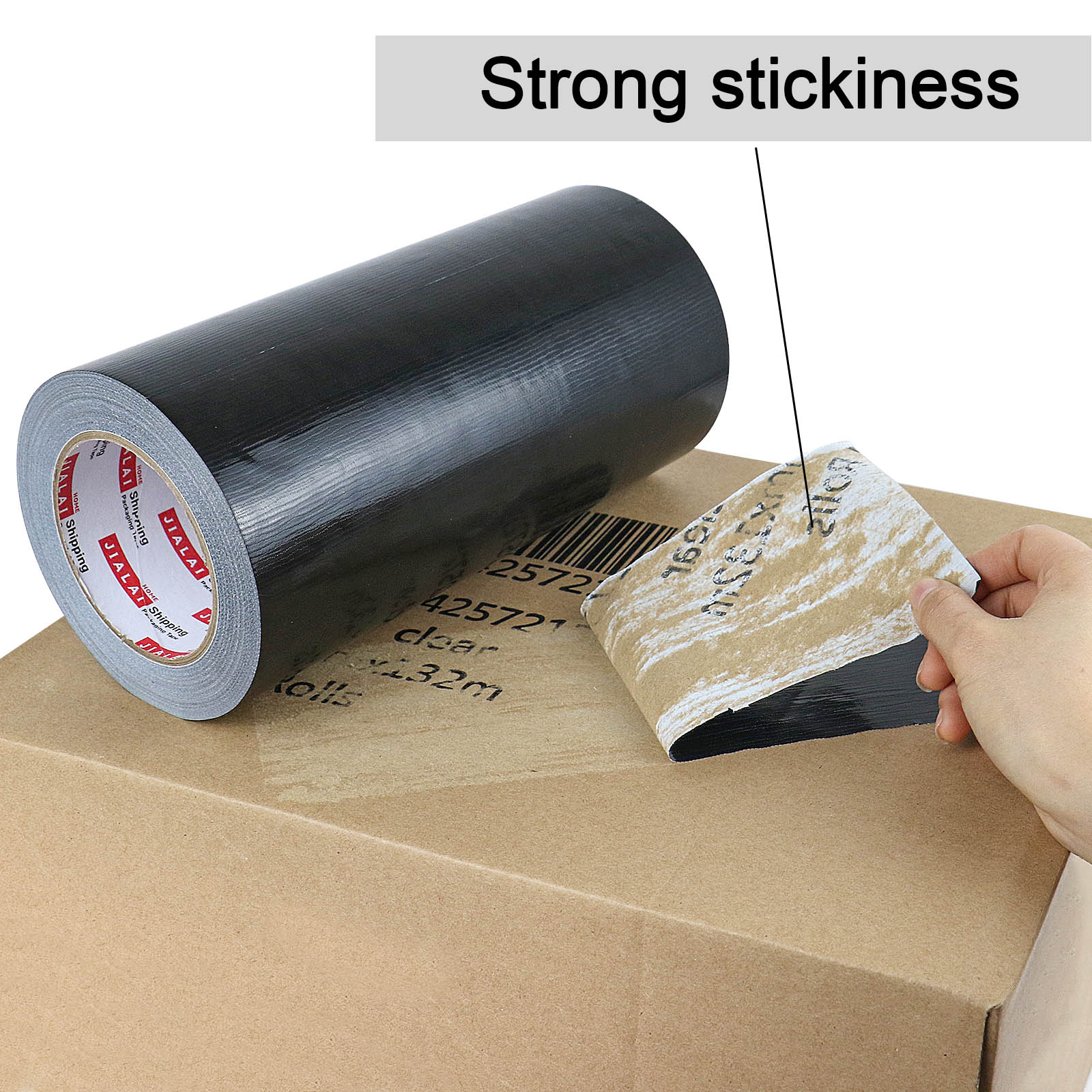 JIALAI HOME 10 Inches Duct Tape, Industrial Grade 10 inches x 30 Yards Duct Tape Black, 9 Mil Heavy-Duty, Waterproof, Strong, Flexible, No Residue, UV Resistant for Crafts & Home Improvement