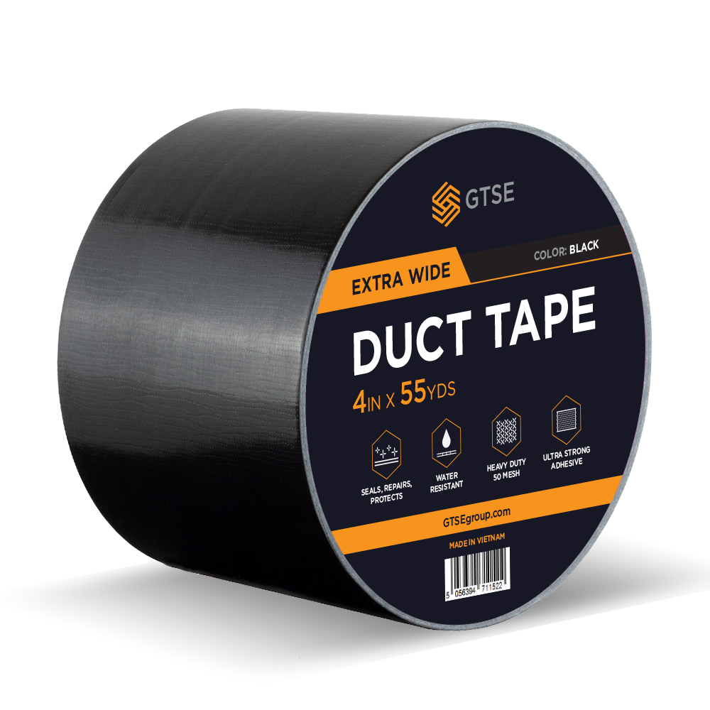 GTSE Brown Duct Tape, 4 in x 55 yd (164 ft), Heavy Duty Waterproof Repair