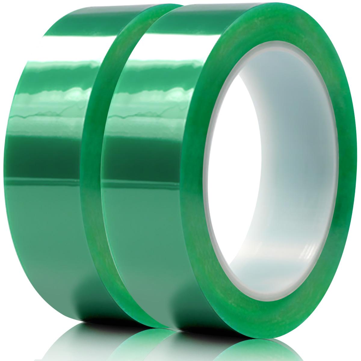 High Temperature Polyester Tape, Powder Coating Masking Tape, 428°F Continuous / 500°F Short-Term, Silicone Adhesive, 4 Rolls, 1/4 in, 1/2 in, 3/4 in, 1 in x 36 yd
