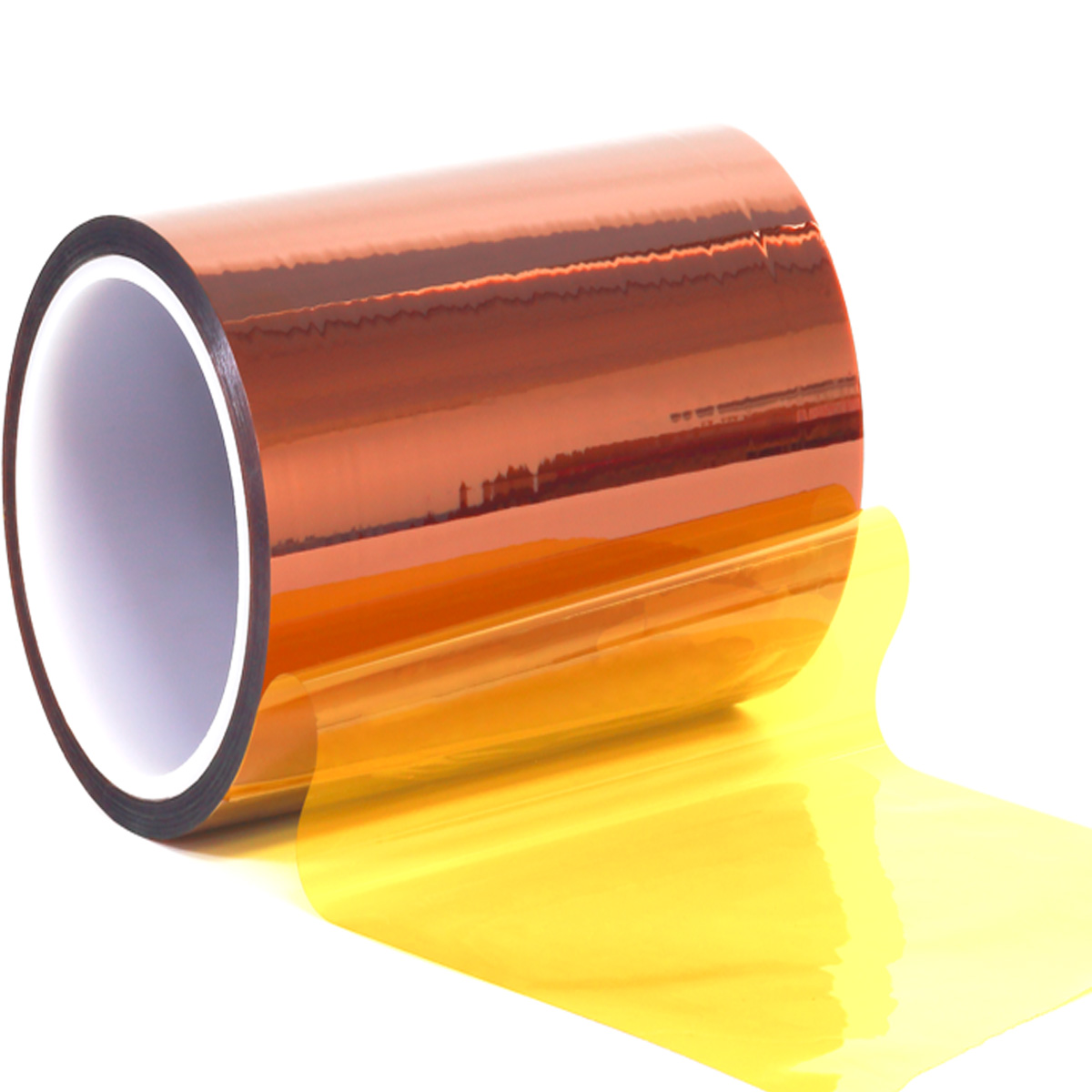 High Temperature Polyester Tape, Powder Coating Masking Tape, 428°F Continuous / 500°F Short-Term, Silicone Adhesive, 4 Rolls, 1/4 in, 1/2 in, 3/4 in, 1 in x 36 yd