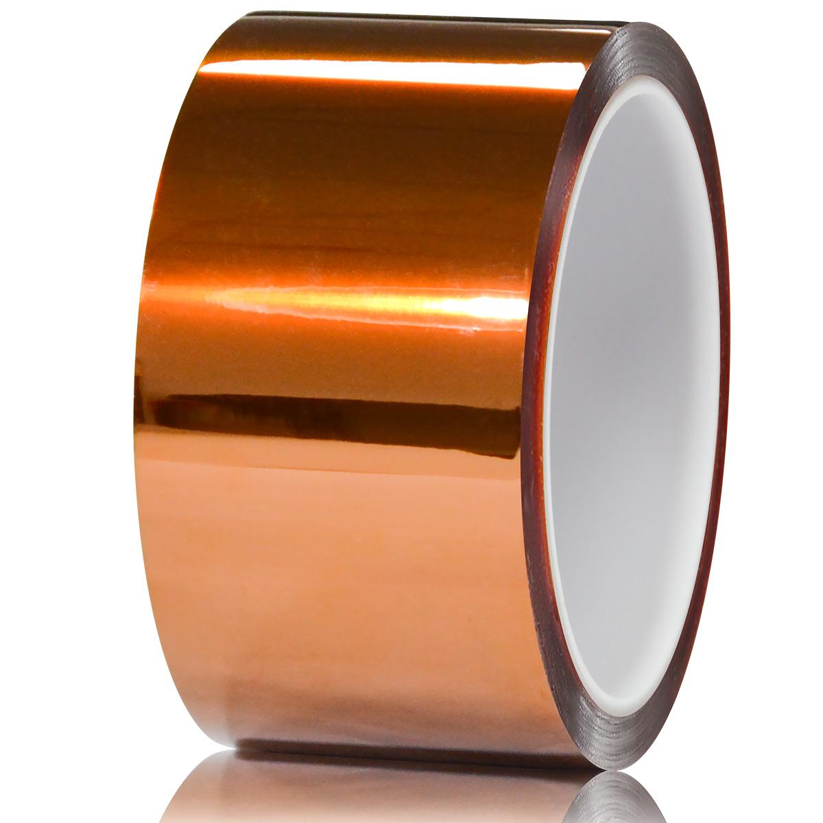 High Temperature Polyester Tape, Powder Coating Masking Tape, 428°F Continuous / 500°F Short-Term, Silicone Adhesive, 4 Rolls, 1/4 in, 1/2 in, 3/4 in, 1 in x 36 yd