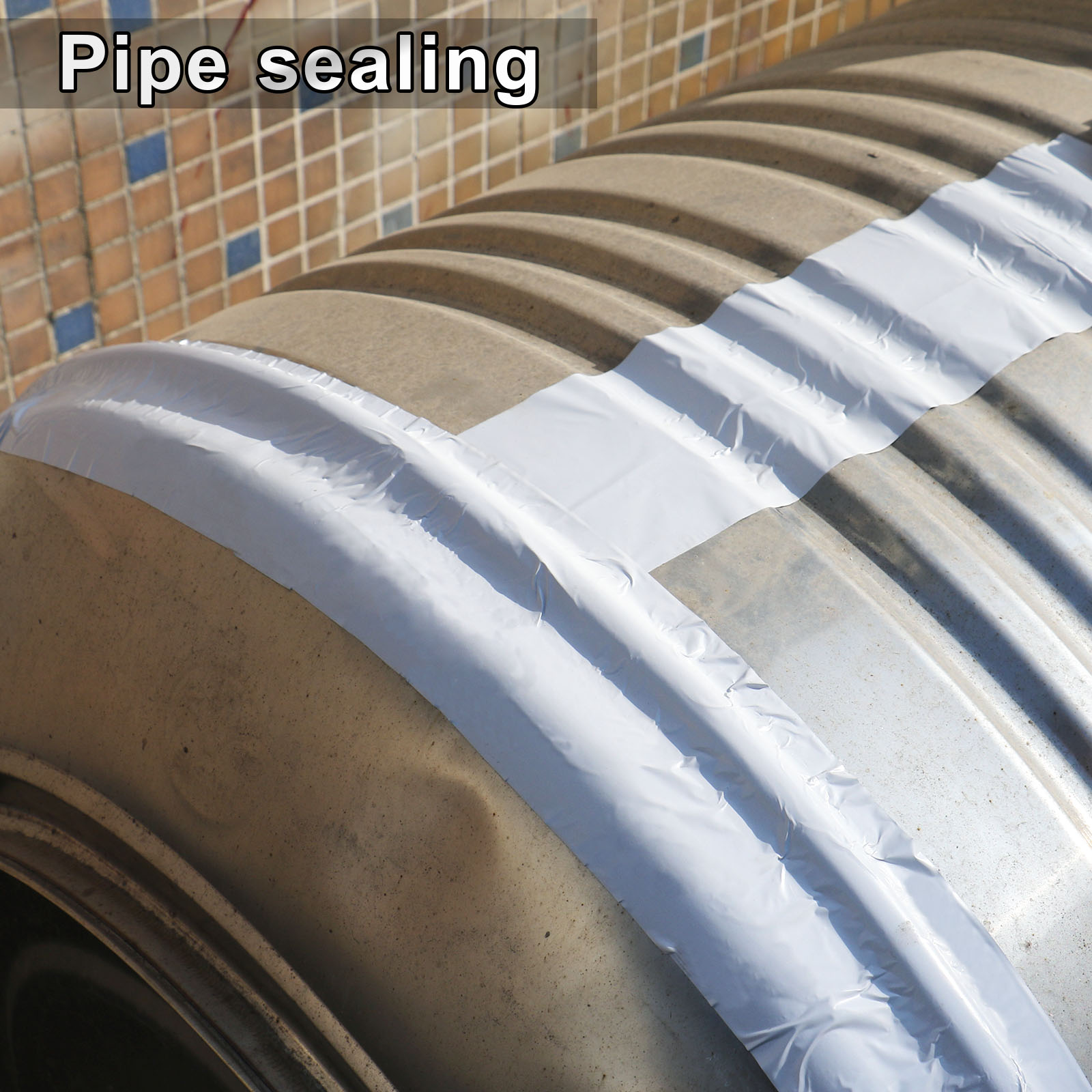 BOMEI PACK Aluminum Foil Tape,Gray White Foil Tape HVAC Sealing & Patching Hot Cold Air Duct Tape Aluminum Foil Tape for Pipe, Metal Repair, HVAC, Air Ducts, Insulation (2 Inch)