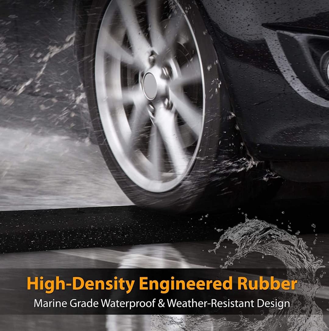 ABS INDUSTRY Heavy Duty Rubber Cable Protector Bump/Hump Speed Breaker Heavy Duty Hose Cable Track Protector Protective Cover Wires Concealer Floor Cord Cover Cord Protector Black (Small)