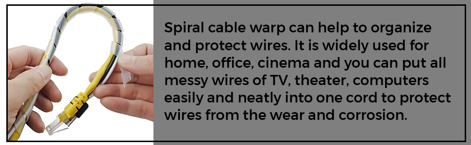 12mm X 5 Meter Cable Protector Sleeve Spiral Wire Sleeve Cable Wrap Polyethylene for Robotics Machinery and 3D Printer CNC Machine Computer PC TV or Electric Wires Used for Commercial (5 mtr White)