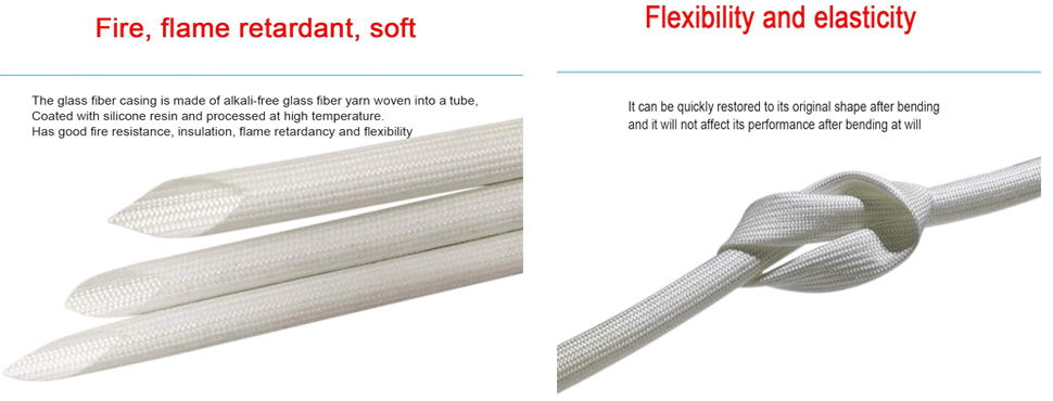 Rpi shop - 10mm Fiberglass Insulation Sleeves, silicone coated, Wire sleeve, sleeve for good wire protection 1 Meter