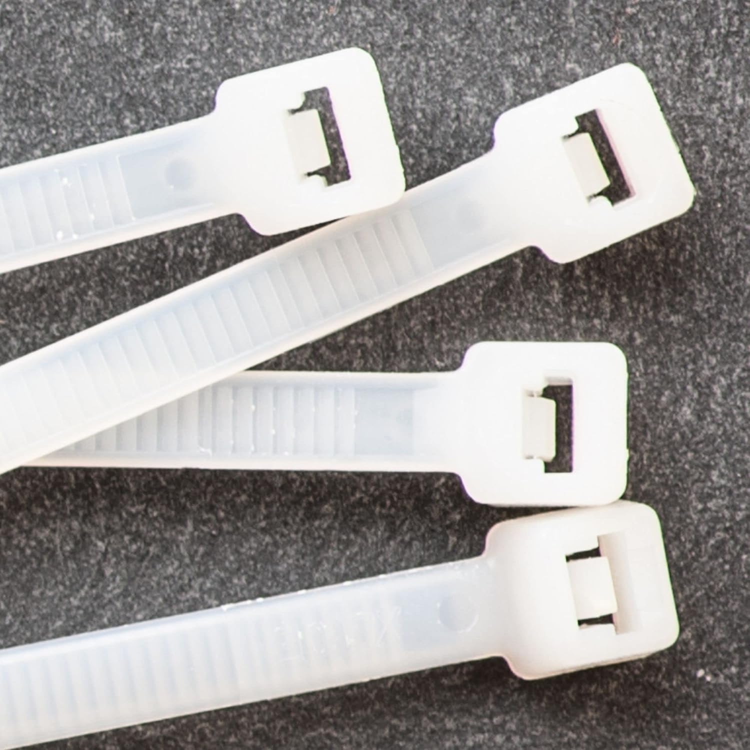 (6 Inch + 8 Inch + 10 Inch, 100 Pcs Each, Total 300 Pcs) White Nylon Cable Tie Combo Pack – Flexible Self Locking Zip Ties for Wire Management, Electrical & DIY Use