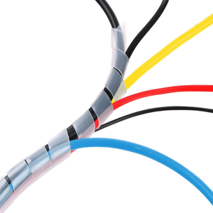 12mm X 25 Meter Cable Protector Sleeve Spiral Wire Sleeve Cable Wrap Polyethylene for Robotics Machinery White and 3D Printer CNC Machine Computer PC TV or Electric Wires Used for Commercial Areas