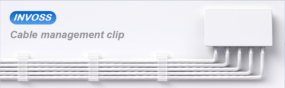 40Pcs Strong Self Adhesive Cable Management Clips, Upgraded Wire Holders, 3M Large Cable Organizers Wire Clips Cord Holder for TV PC Laptop Ethernet Cable Desktop Office Car (Transparent) (2)