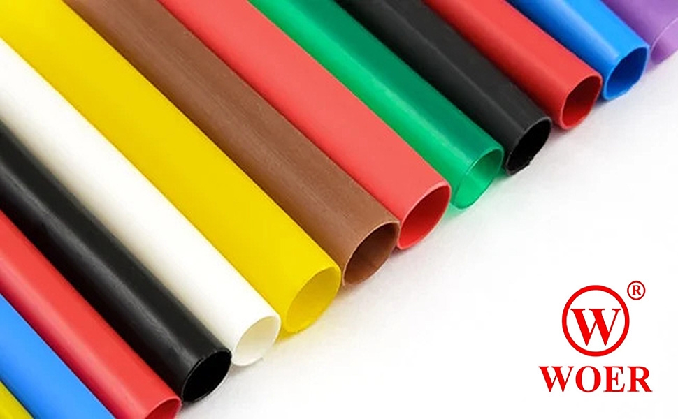 Rpi shop - 170 Pcs Colours Assorted Polyolefin Heat Shrink Tube, Insulated Wire Cable Sleeving Wrap, Multicolour, 7 Different Cut Size with Box