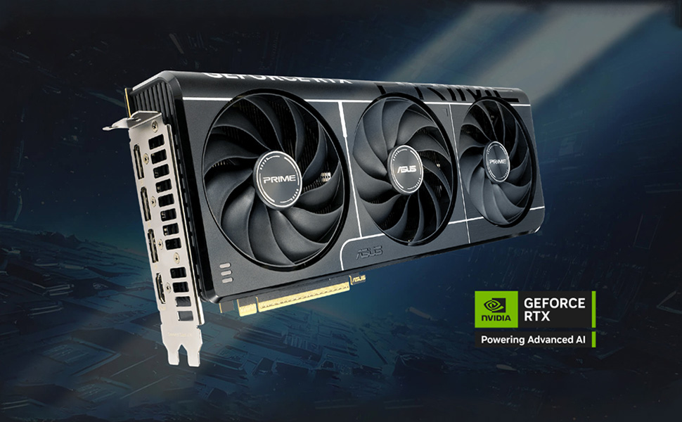 ASUS Prime GeForce RTX™ 5070 Ti OC Edition 16GB GDDR7 Graphics Card (PCIe® 5.0, 16GB GDDR7, HDMI®/DP 2.1, 2.5-Slot, Axial-tech Fans, Dual BIOS)