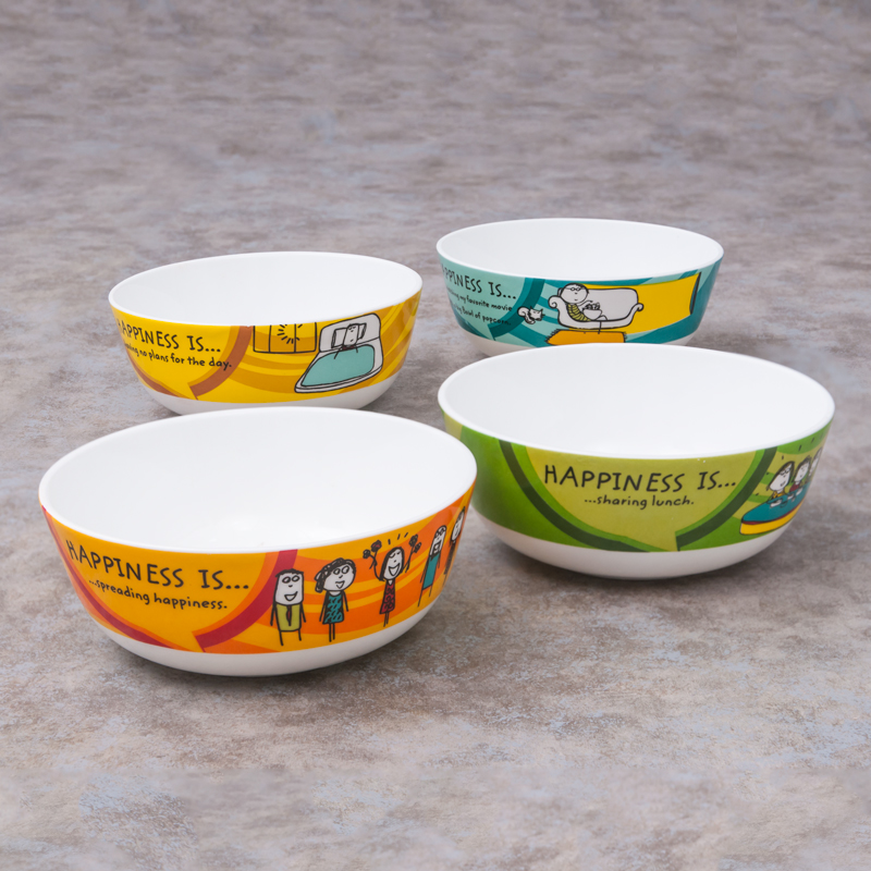 Clay Craft Ceramic Coffee Mugs - Set of 4, Multicolour, 220ml