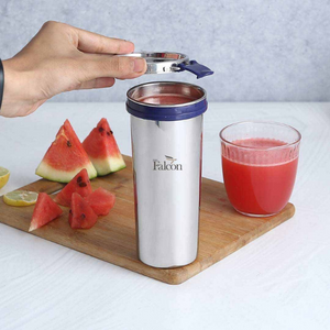 PDDFALCON EcoNxt Stainless Steel Tumbler/Glass Set with All-Steel Lid, Extra Clamp,Zero Plastic Contact,100% Leakproof BIS Certified, Jindal Seal & Made in India Ideal for Office, Gym, Travel (300ml)