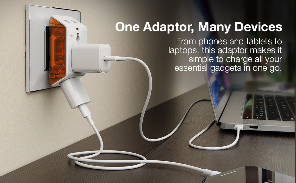 GM 6AMP 3-Pin Multiplug Travel Adapter with Universal Socket | Supports 2-Pin & 3-Pin Plugs | Multiple Charging Ports | Charge Smartphones, Laptops & Other Devices | Compact & Reliable 3017