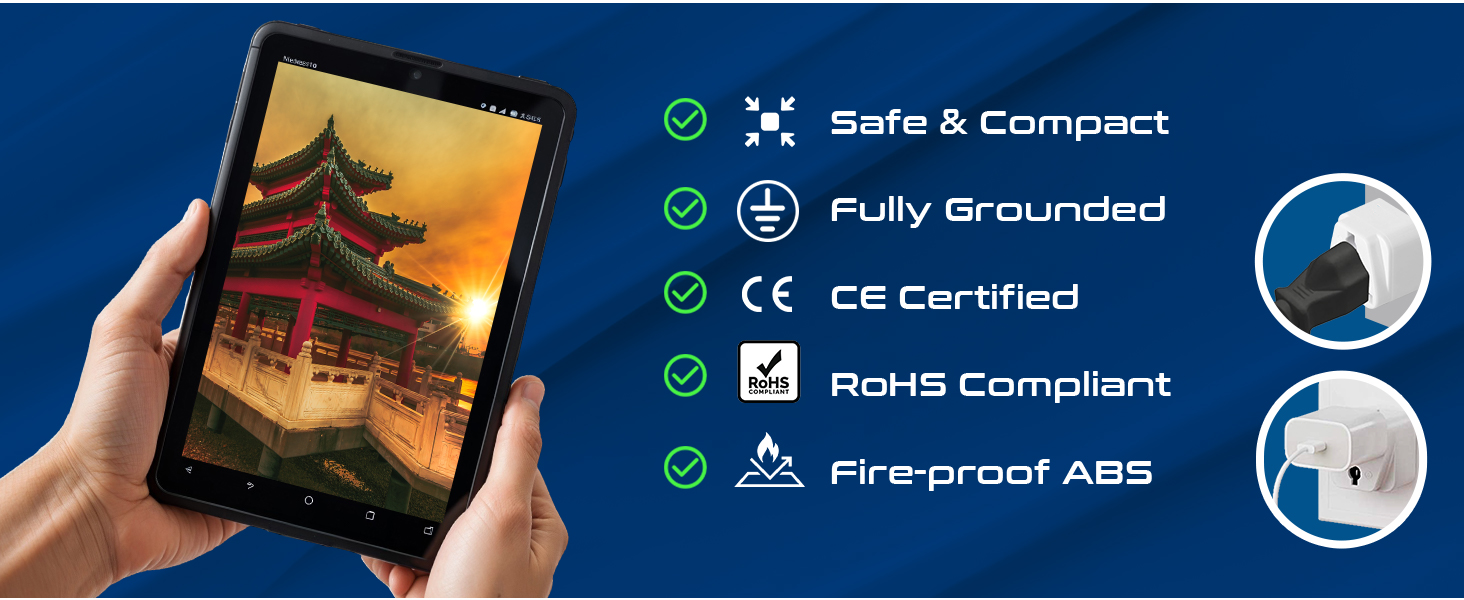 Ceptics India to Australia Plug, New Zealand & China & More - Pin Type I - Ce Certified - Rohs Compliant - White - 1 Pack - 5 Years Warranty