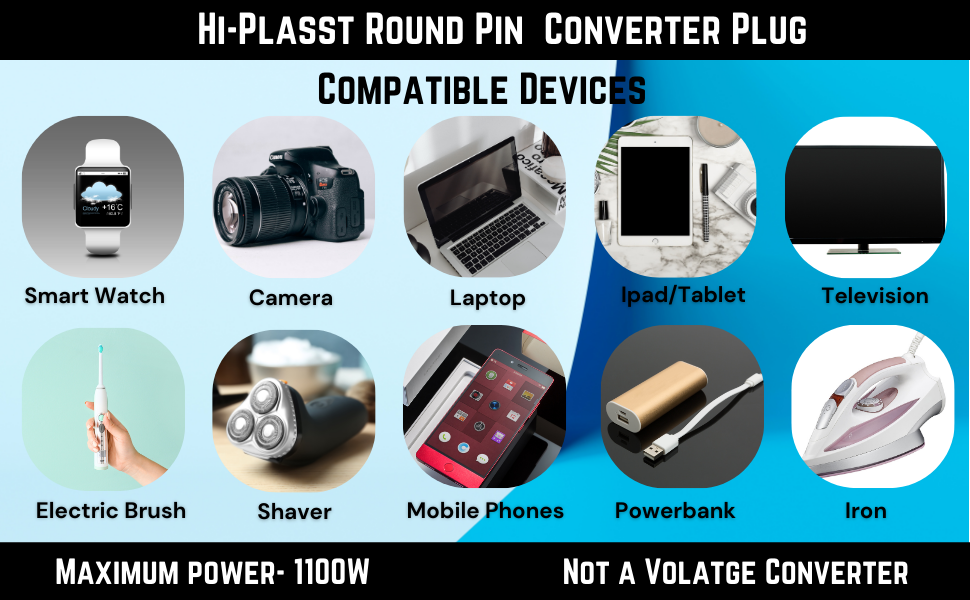Hi-Plasst India to Australia Plug Converter | Pack of 3 Type-I (3-Pin) | for China, New Zealand, Argentina, Fiji Universal Socket | Australian Adapter for Phones, Laptops, Chargers