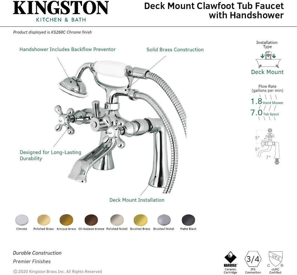 kingston-brass-ks268mb-kingston-clawfoot-4.jpg