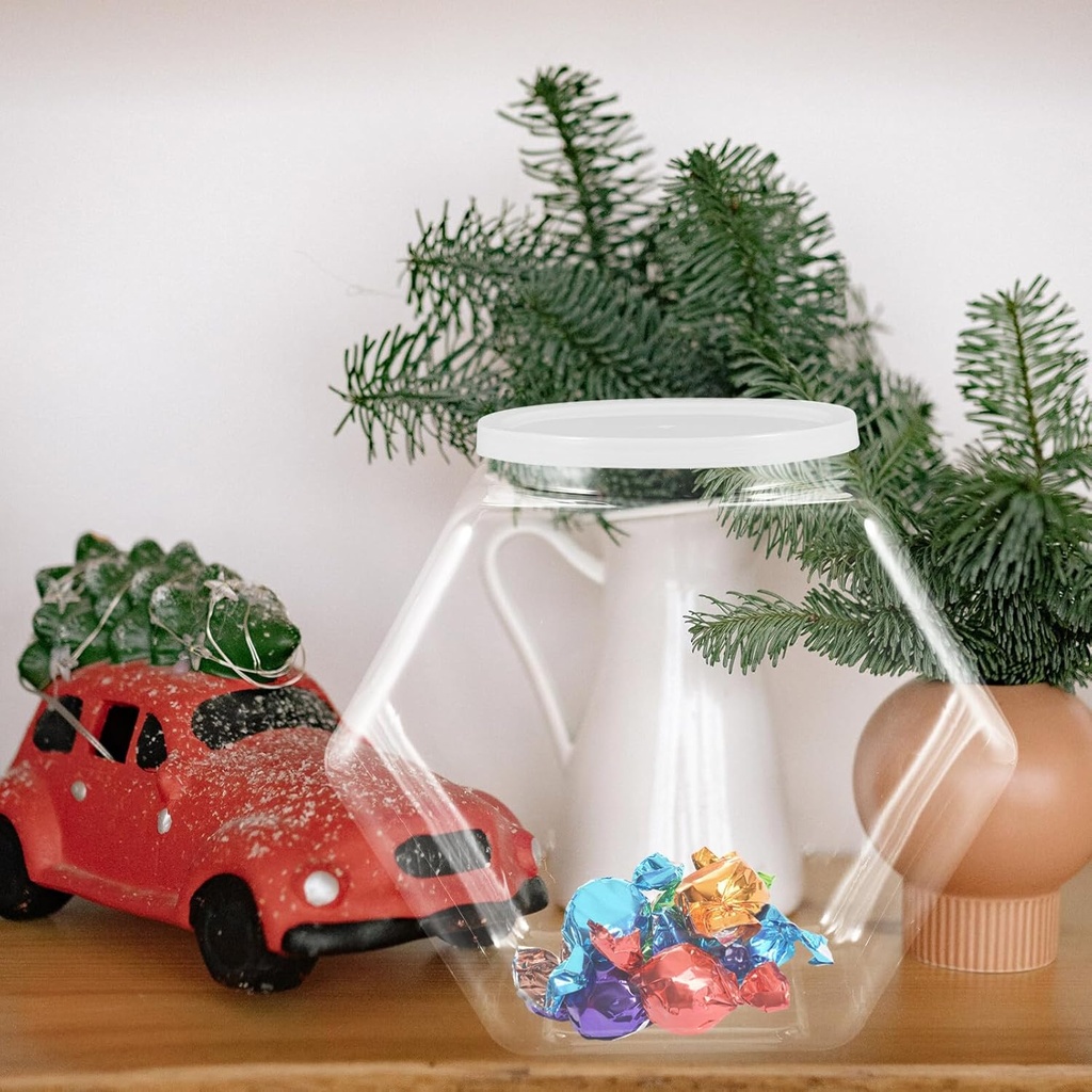 2pcs-plastic-candy-jars-lids-clear-hexag-2.jpg