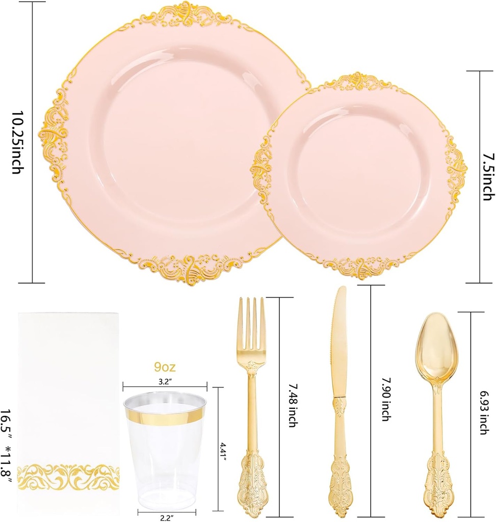 nervure-1050pcs-pink-gold-plastic-plates-5.jpg