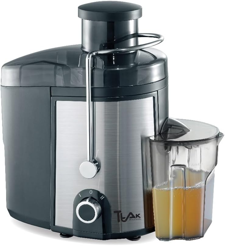 Juicer Machine, 600W Centrifugal Juicer Extractor, 3'' Wide Mouth Feed Chute for Whole Fruits and Vegetables, Dual Speed Settings, Easy to Clean, Stainless Steel, BPA-Free, Black