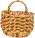 Garneck Small Storage Bin Hanging Woven Storage Basket Kitchen Cabinet Organizer