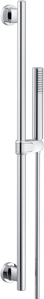 Gerber Versa 1-Spray Round Wall Bar Shower Kit with Hand Shower