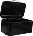 PRETYZOOM Metal Bread Box Vintage Kitchen Storage Container Space-saving Design for Bread and Baked Goods for Home and Bakery Use Organizer for Countertop and Pantry
