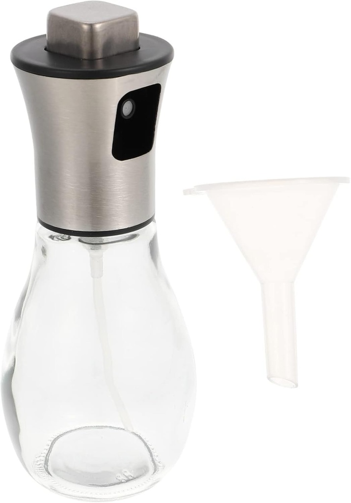 Oil Sprayer Bottle Food-Grade Olive Oil Dispenser for Cooking Adjustable Spray Nozzle Kitchen Essential for Frying BBQ and Salad 500ml