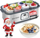 Ultimate Probiotic Yogurt Maker with Adjustable Temperature & Time Control - Make Trillions of Live Probiotics & Get Better Gut Health - ULTIMATE LIFETIME WARRANTY - Wellness Gifts for Men & Women