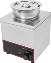 Nacho Cheese Dispenser, Commercial Grade Buffet Food Warmer 1 Round Pot Stainless Steel Food Warmer Steam Table for Catering and Restaurants 150w 110v (1 Round Pot)