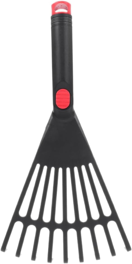 IMIKEYA Garden Hand Rake Small Yard Rake Plastic Leaf Rake for Hand with Comfortable Handle