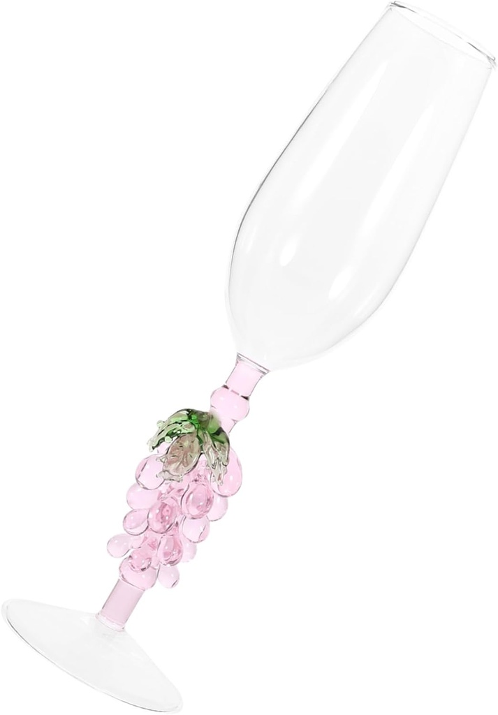 Unbreakable Grape Glass Goblet Wine Flutes Footed Wine Glass Container Smooth Edge