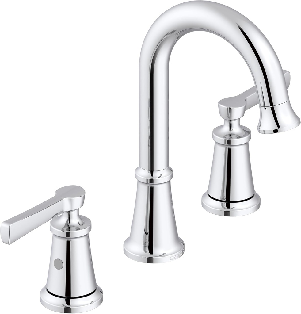 Northerly 2H Widespread Lavatory Faucet w/ 50/50 Touch Down Drain 1.2gpm Chrome