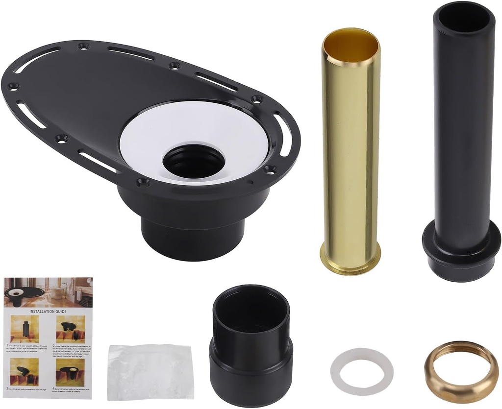 maXpeedingrods Upgrade Freestanding Tub Drain Rough-in Kit, Freestanding Tub Drain Kit for Freestanding Bathtub, with Brass Pipe and ABS Pipe