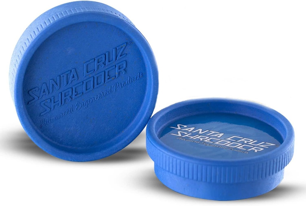 Santa Cruz Shredder Grinder for Spices Knurled Top for Stronger Grip 2-Piece Medium 2.2 (Blue)