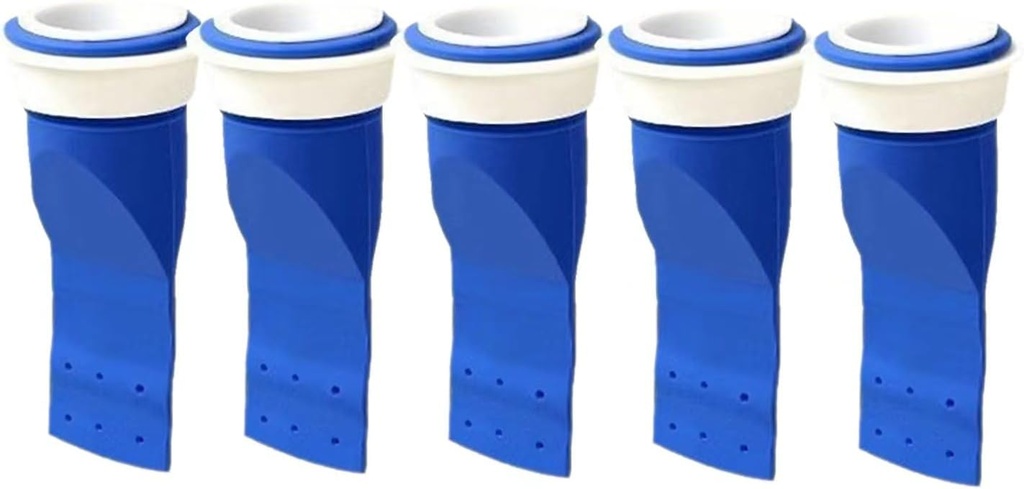 5 Pack Thickened Adjustable Silicone Floor Drain Backflow Preventer, Anti-Odor Sewer Core, One-Way Valve Fits 40mm to 50mm Drain Pipe, Deodorant Seal for Bathroom Kitchen Shower