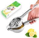 Premium Lemon Squeezer, Extra Large Manual Juice Extractor - Maximize Juice Extraction with Ergonomic, Commercial-Grade Stainless Steel Design